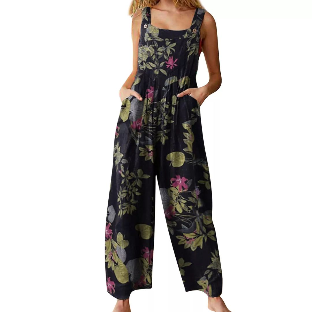 Kleurrijke Jumpsuit voor Vrouw Stijlvol en Comfortabel