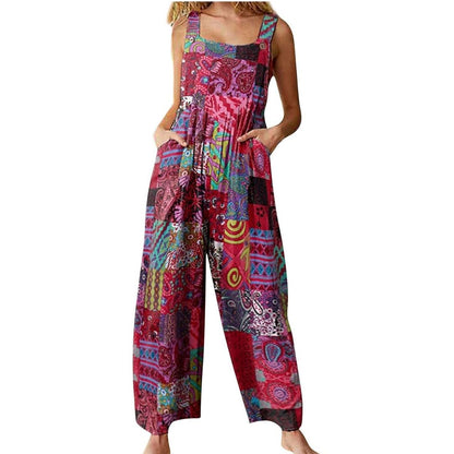 Kleurrijke Jumpsuit voor Vrouw Stijlvol en Comfortabel