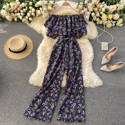 Off-Shoulder Jumpsuit Luchtig Trendy Zomerjurk