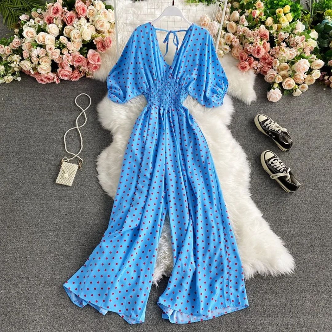 Vrouwelijke Jumpsuit Luchtig en Sexy Zomerjurk