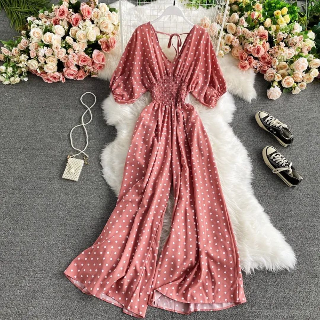 Vrouwelijke Jumpsuit Luchtig en Sexy Zomerjurk