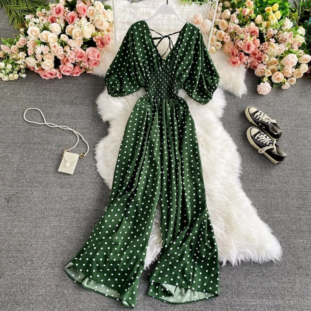Vrouwelijke Jumpsuit Luchtig en Sexy Zomerjurk