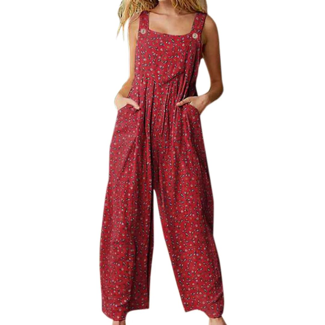 Vrouwelijke Jumpsuit Casual Vintage Stijl
