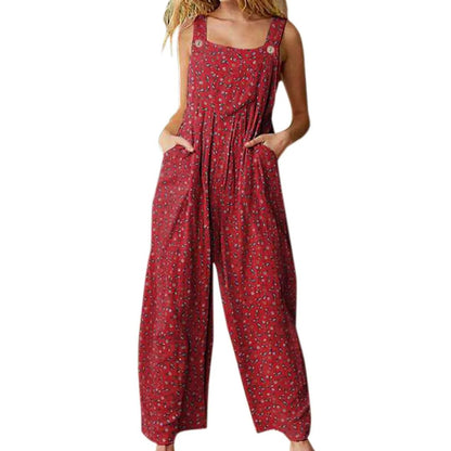Vrouwelijke Jumpsuit Casual Vintage Stijl