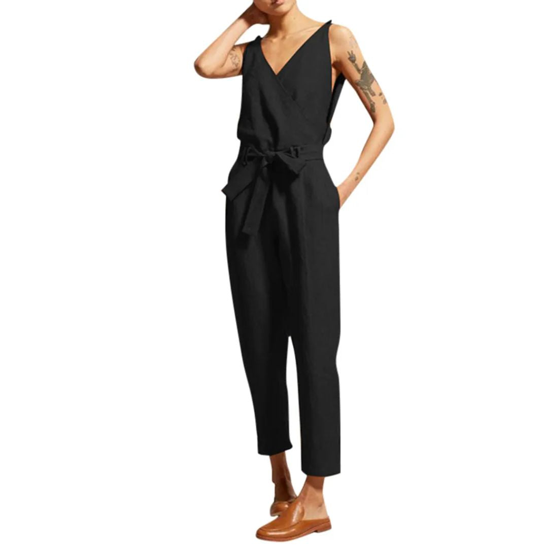 Jumpsuit voor Vrouw Losse Fit Stijlvolle Zomeroutfit - Mode Vibes