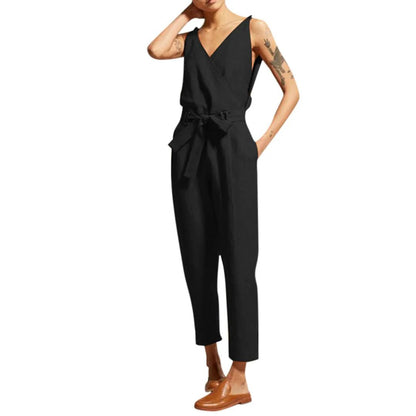 Jumpsuit voor Vrouw Losse Fit Stijlvolle Zomeroutfit - Mode Vibes