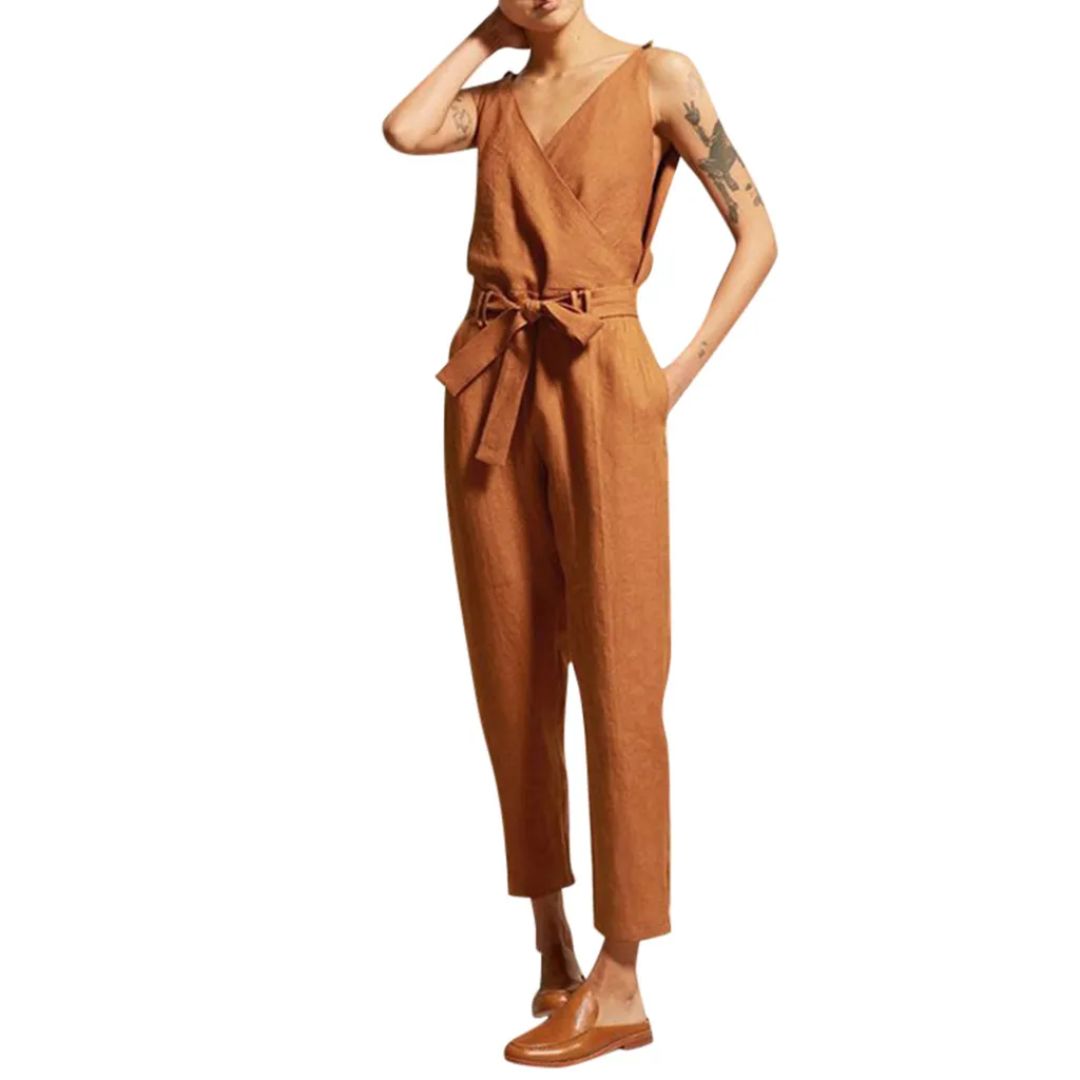 Jumpsuit voor Vrouw Losse Fit Stijlvolle Zomeroutfit