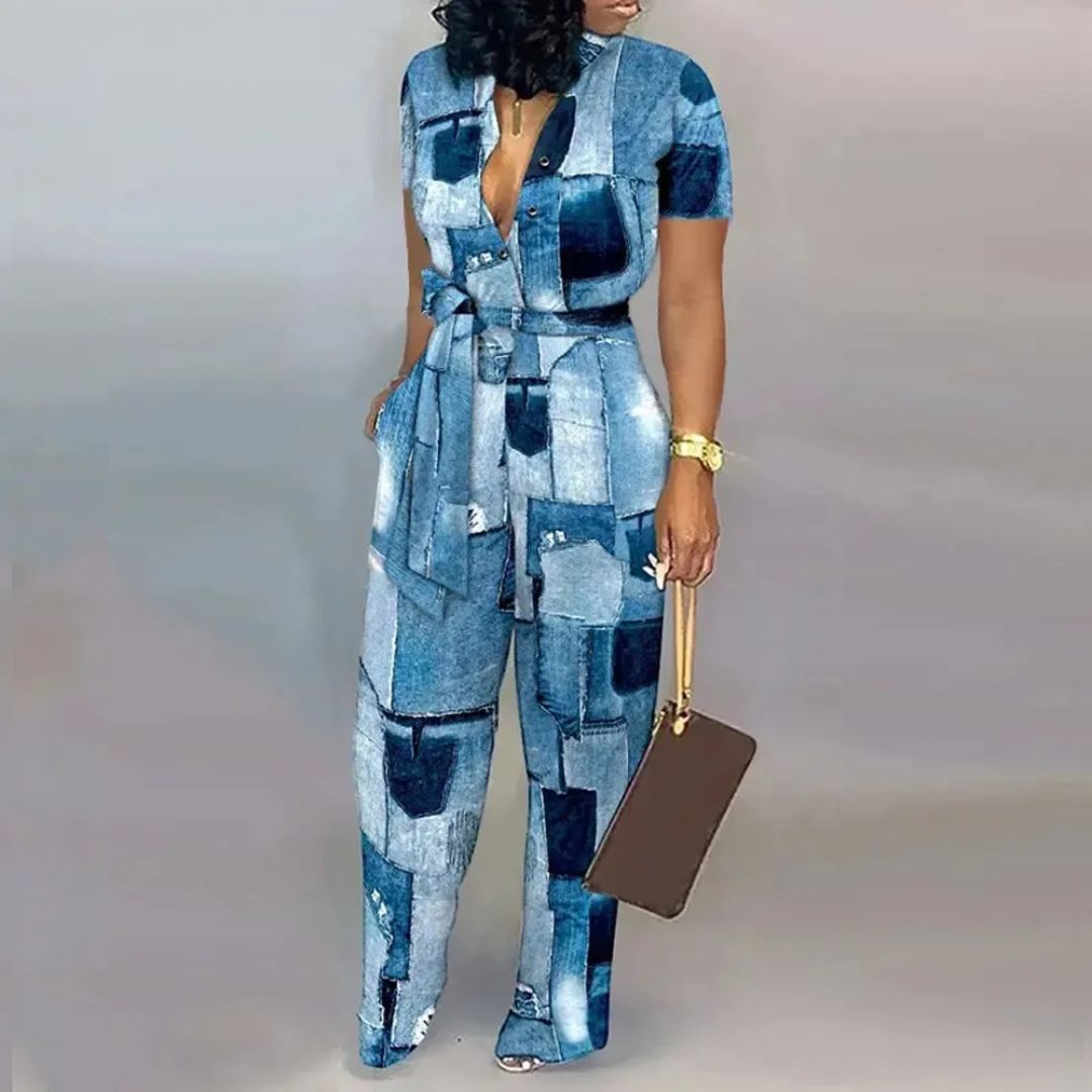 Jumpsuit Trendy Vintagejurk voor Vrouw