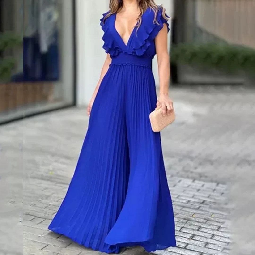 Elegante Jumpsuit voor Vrouw Stijlvol en Vloeiend