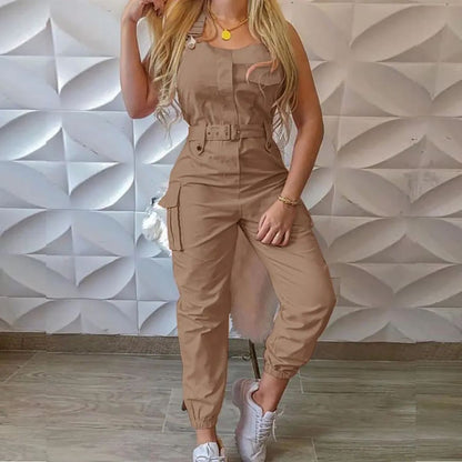 Vrouwelijke Jumpsuit Trendy en Praktisch - Mode Vibes