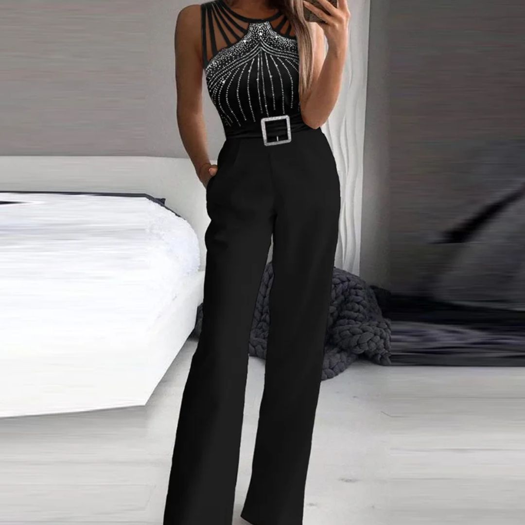 Stijlvolle Jumpsuit voor Vrouw Met Elegant Design - Mode Vibes