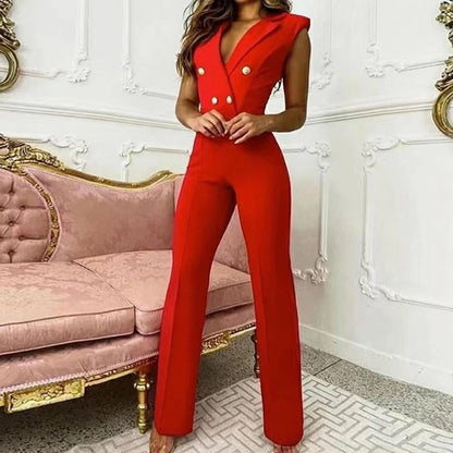 Vintage Jumpsuit Stijlvol voor Vrouw