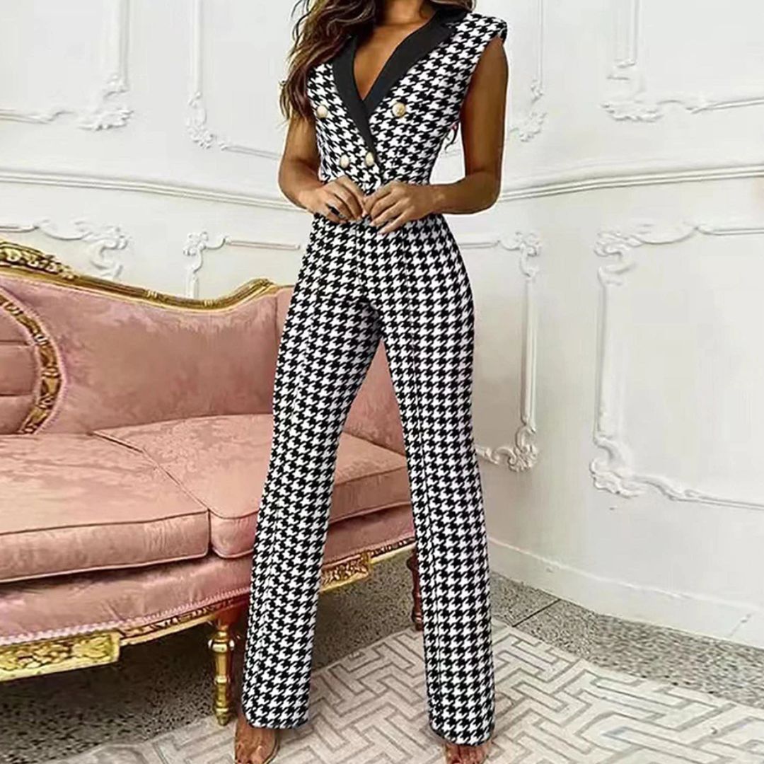 Vintage Jumpsuit Stijlvol voor Vrouw