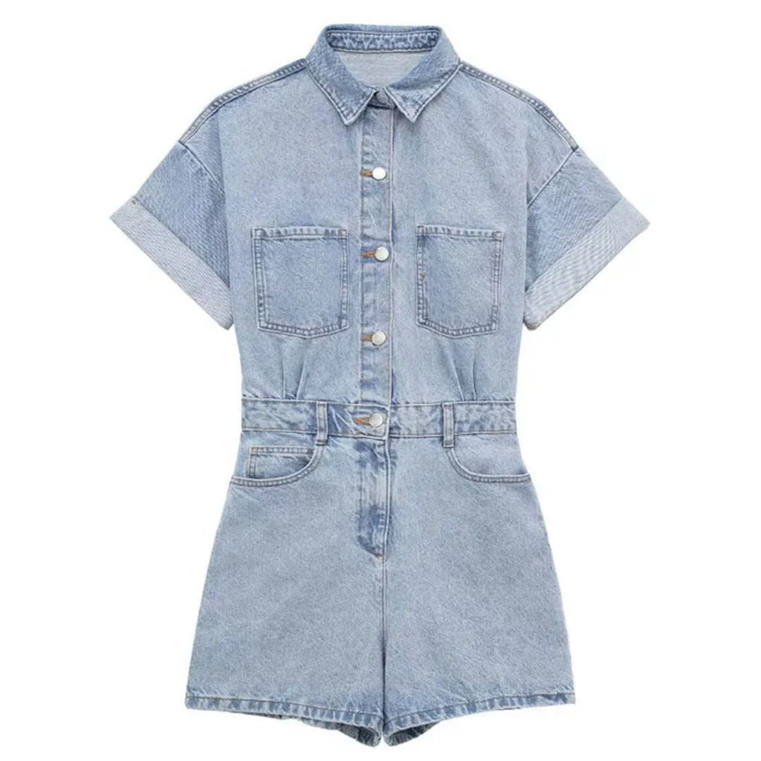 Roxy Slimfit Playsuit ZwartSexy Damestrend - Mode Vibes