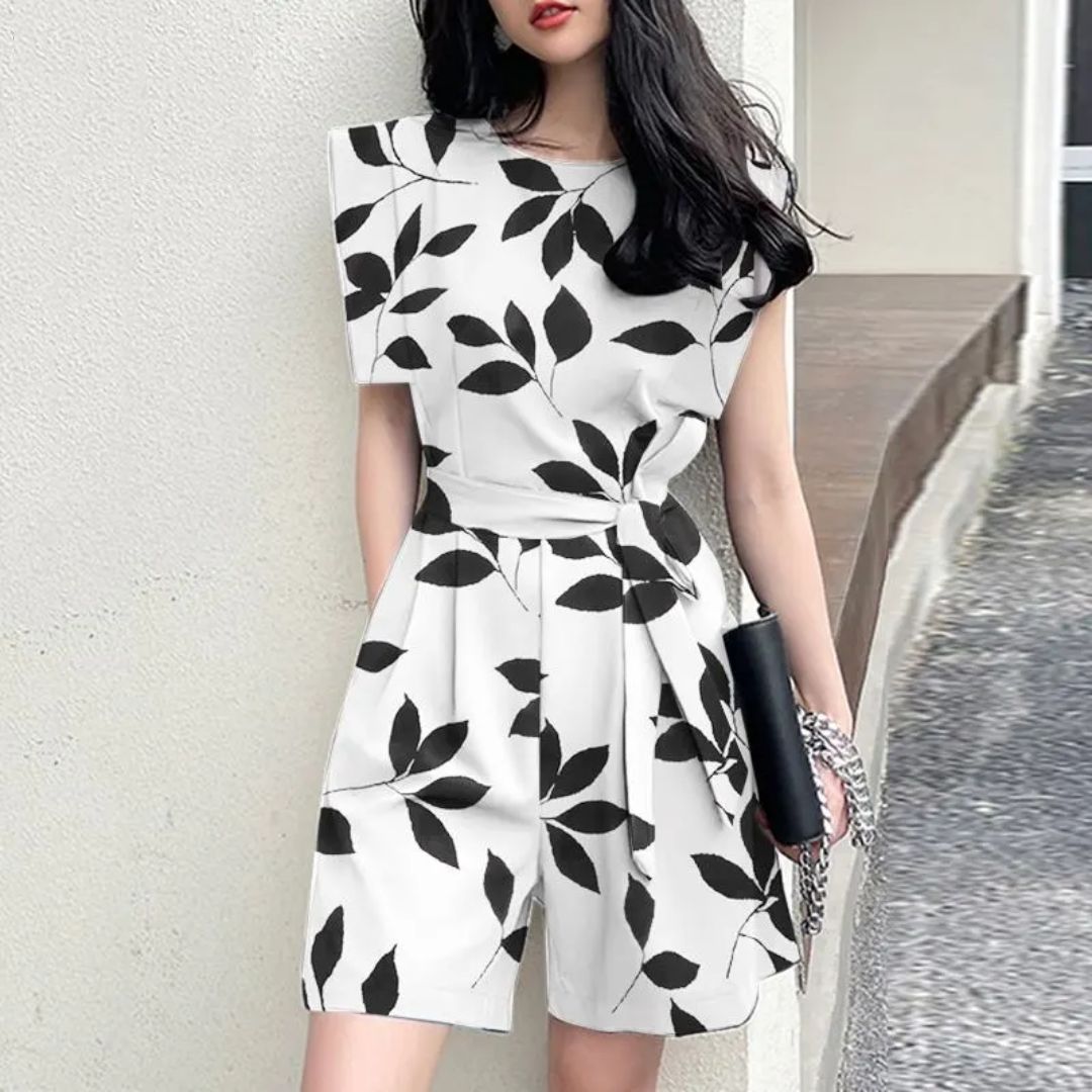 Vrouwelijke Zomerkleurige Playsuit Trendy en Stijlvol