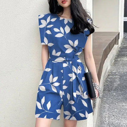 Vrouwelijke Zomerkleurige Playsuit Trendy en Stijlvol