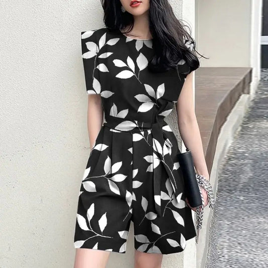 Vrouwelijke Zomerkleurige Playsuit Trendy en Stijlvol - Mode Vibes