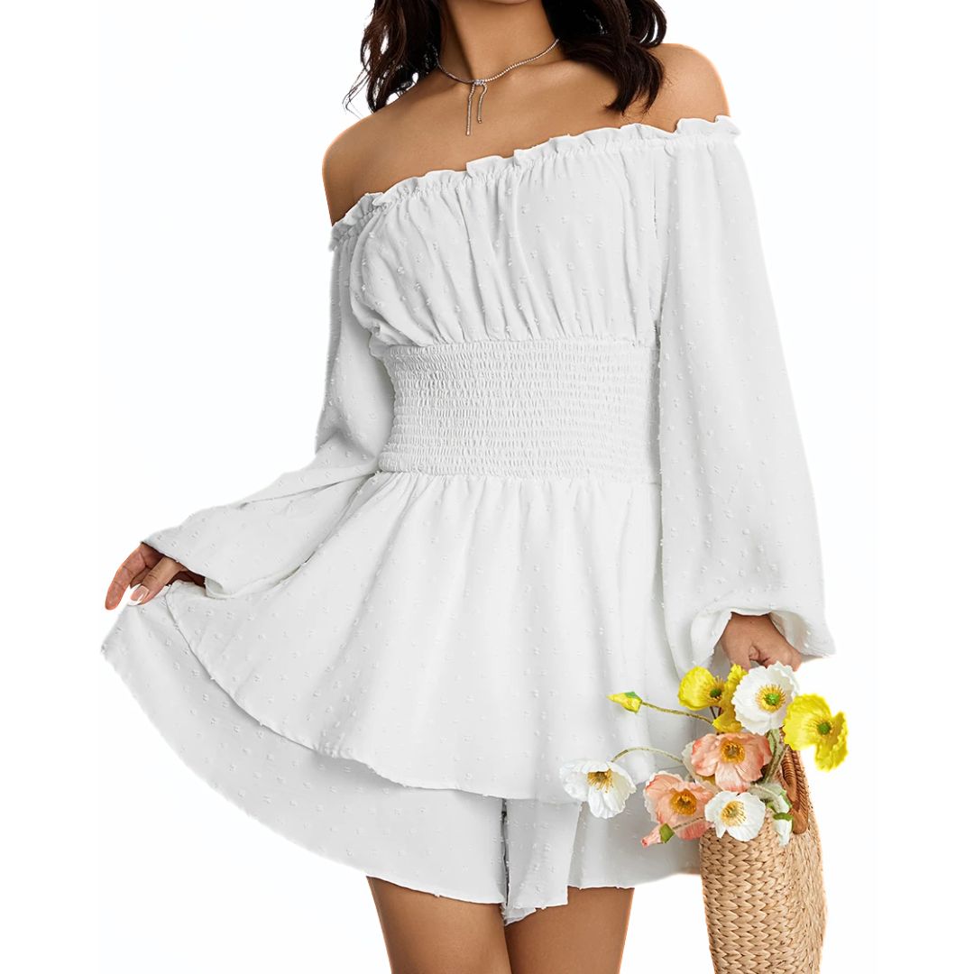 Stijlvolle Effen Playsuit Leila voor Vrouw - Mode Vibes