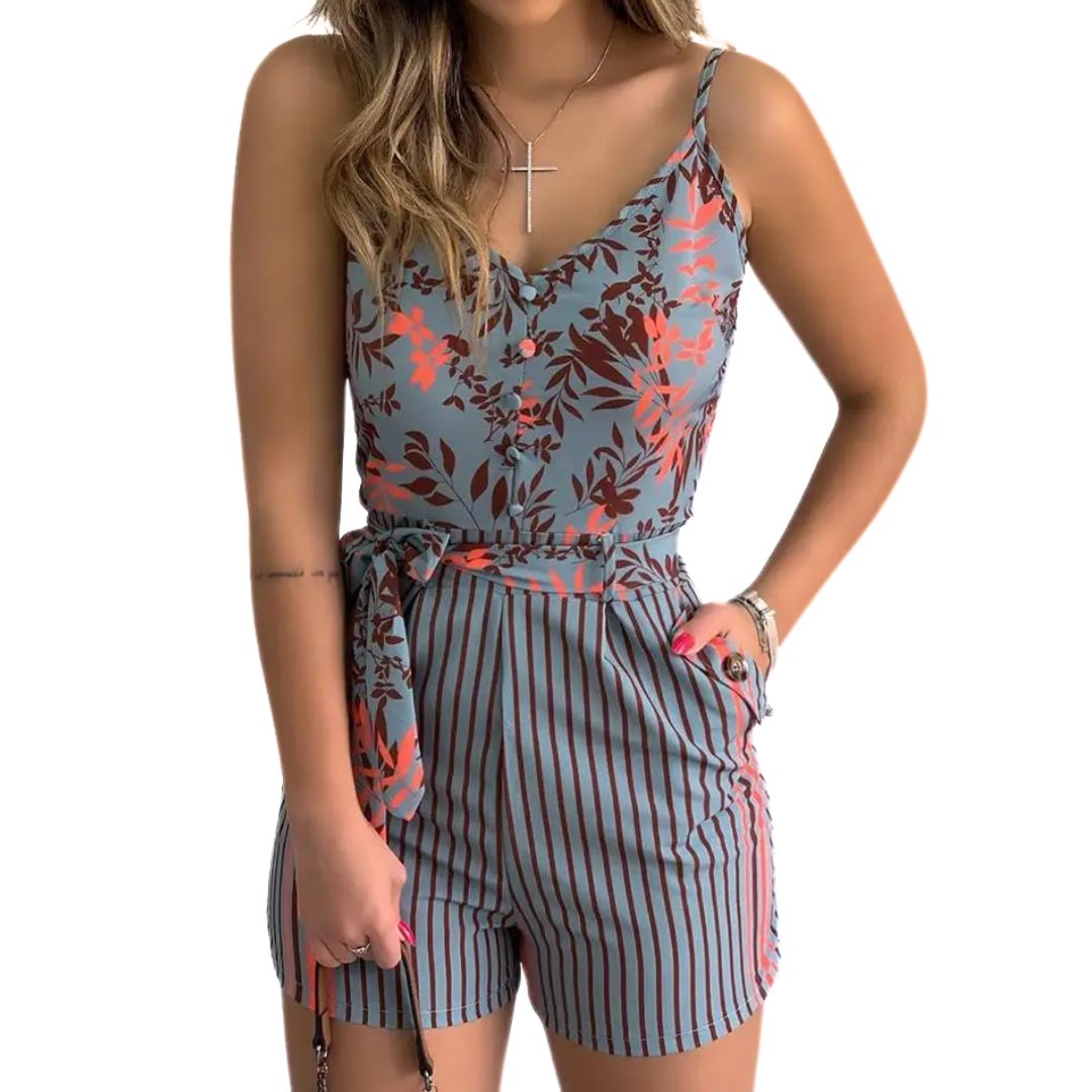 Vrouwelijke Zomerkleurige Playsuit Stijlvol en Sexy