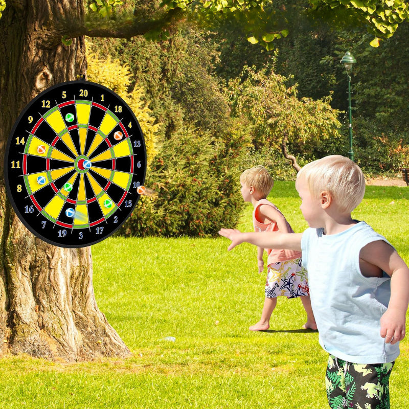 Dartbord voor Kinderen met Kleverige Pijlen en Ballen
