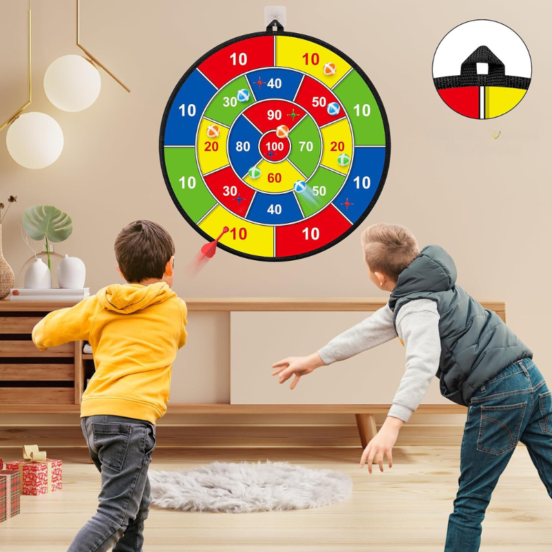 Dartbord voor Kinderen met Kleverige Pijlen en Ballen