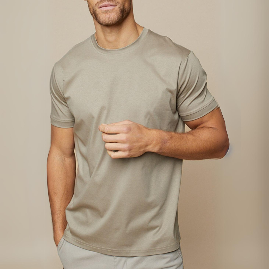 Katoenen Heren T-Shirt Zacht en Glanzend Leon - Mode Vibes