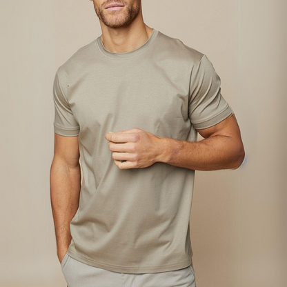 Katoenen Heren T-Shirt Zacht en Glanzend Leon - Mode Vibes
