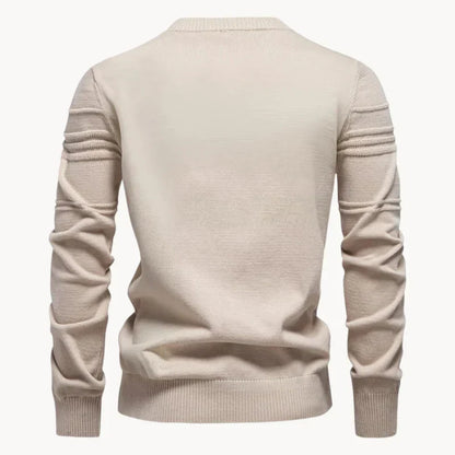 Heren Trui Gebreide Pullover Slim Fit Ademend Katoen