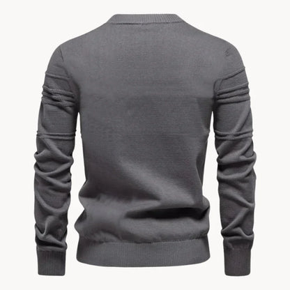 Heren Trui Gebreide Pullover Slim Fit Ademend Katoen