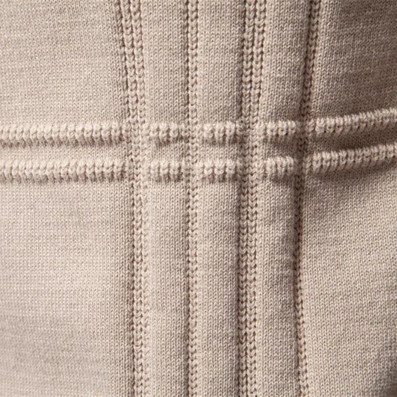 Heren Trui Gebreide Pullover Slim Fit Ademend Katoen