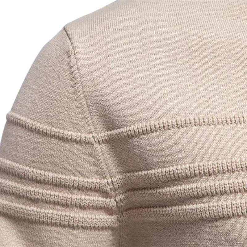 Heren Trui Gebreide Pullover Slim Fit Ademend Katoen