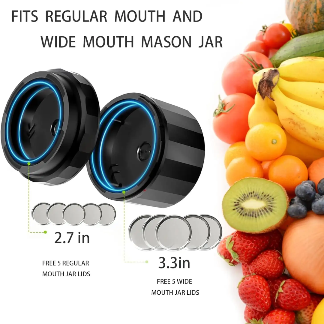 Vacuum Sealer Kit voor Mason Jars - Bewaar Vers en Snel