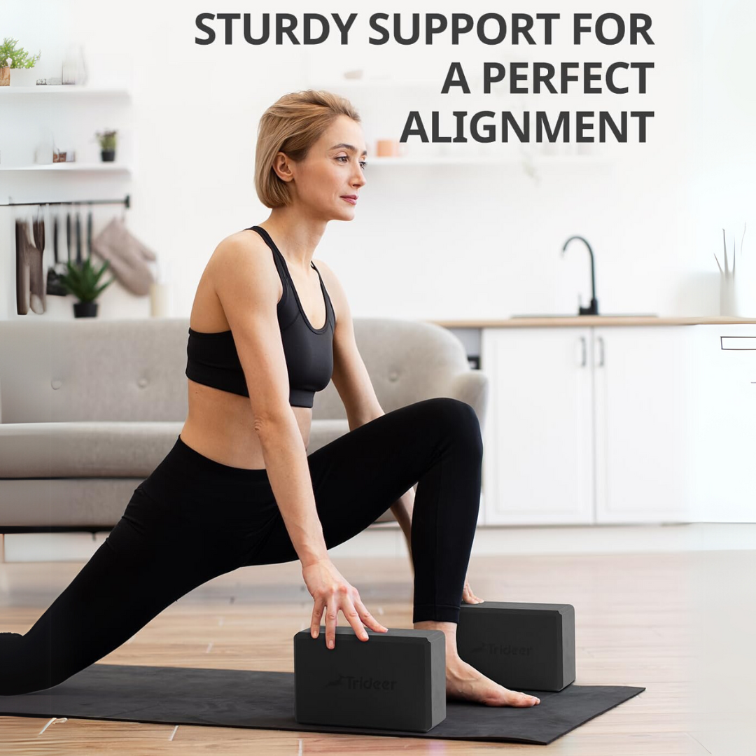 Yoga Blokken Set van 2 EVA Schuim Hoge Kwaliteit