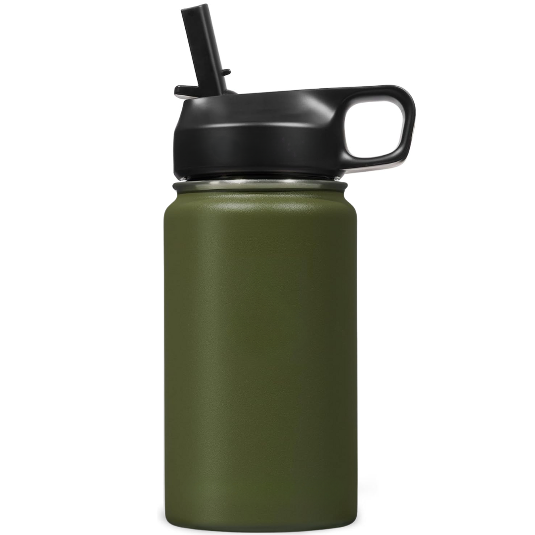 RVS Waterfles Isolerend met Rietje voor Warme en Koude Dranken