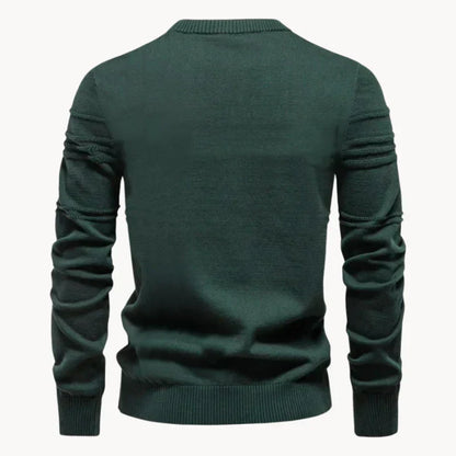 Heren Trui Gebreide Pullover Slim Fit Ademend Katoen