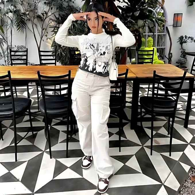 Dames Cargo Broek Stijlvol en Comfortabel - Mode Vibes