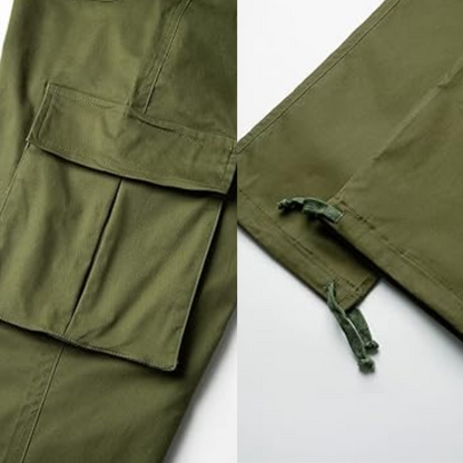 Heren Joggers Cargo Broek Casual Zwart
