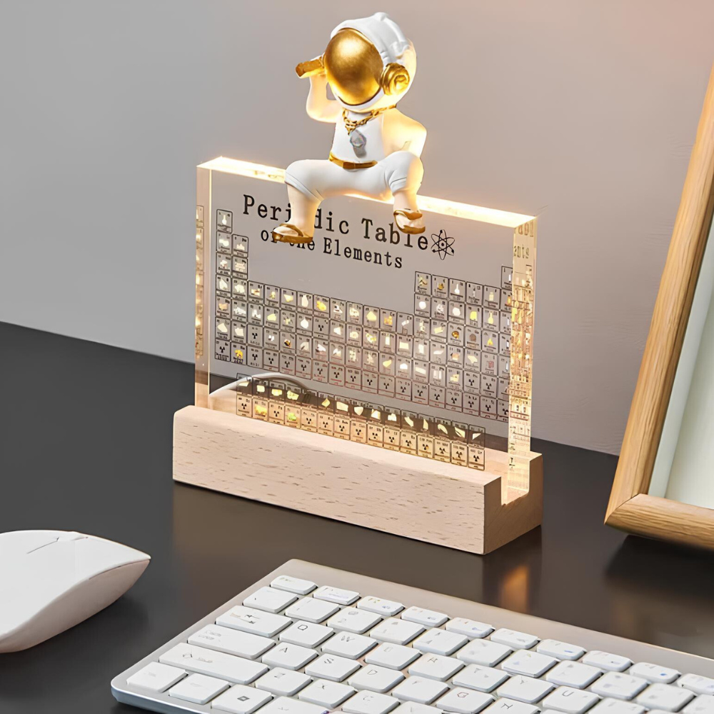 Periodieke Tabel Lamp met Echte Elementen