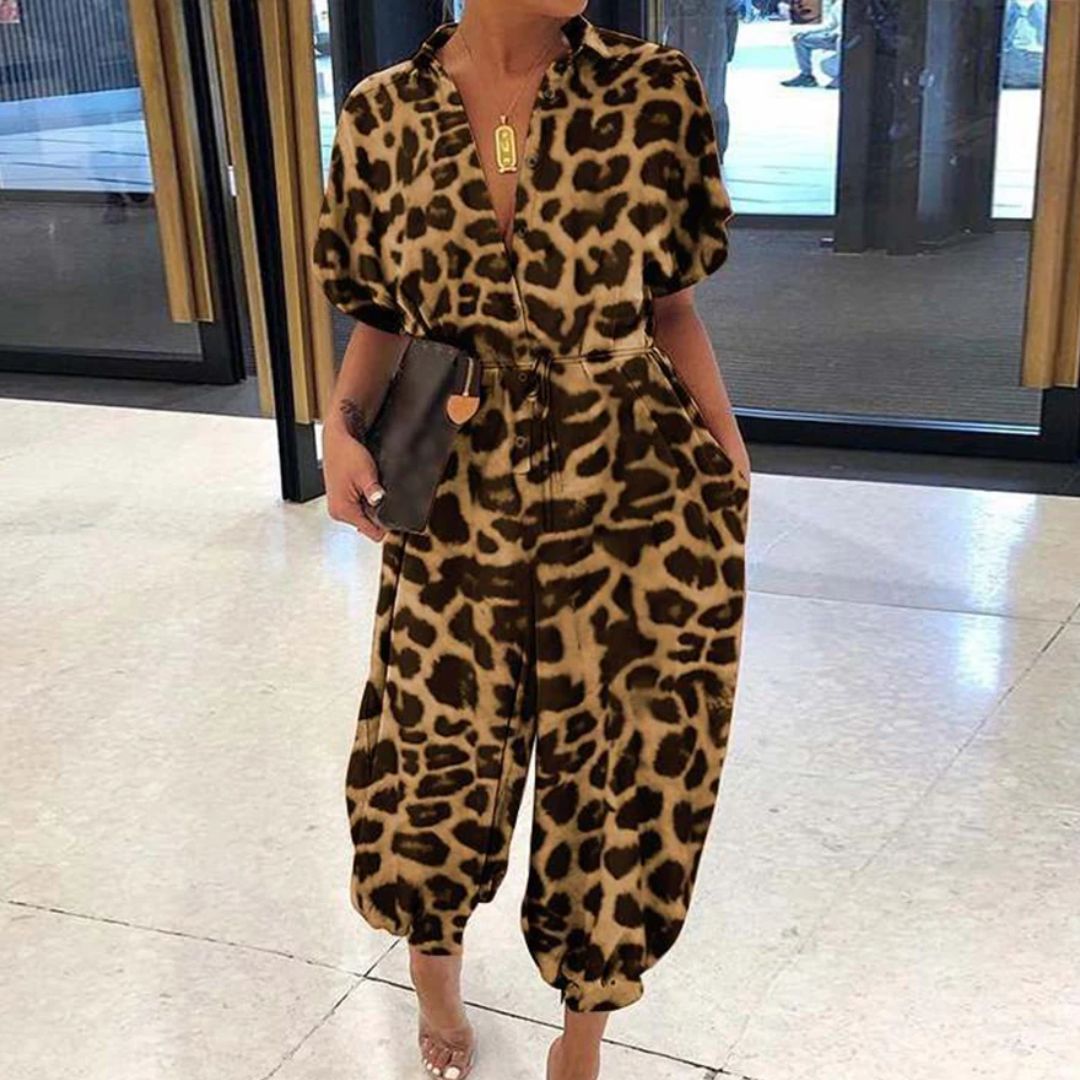 Rood Jumpsuit Vrouwelijk Trendy Avondkleding - Mode Vibes