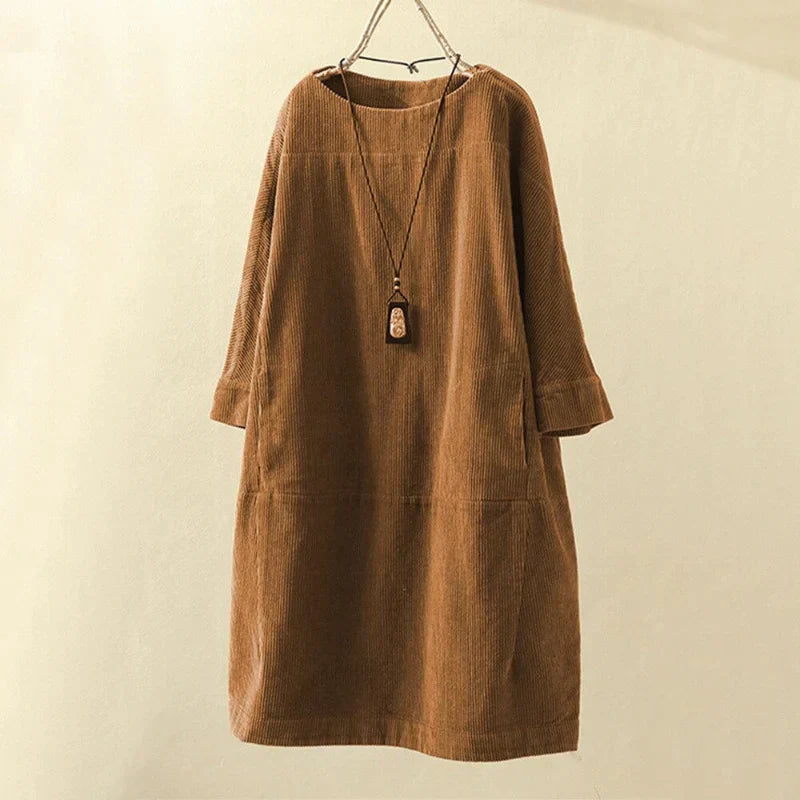 Velanora- Lange corduroy top voor dames