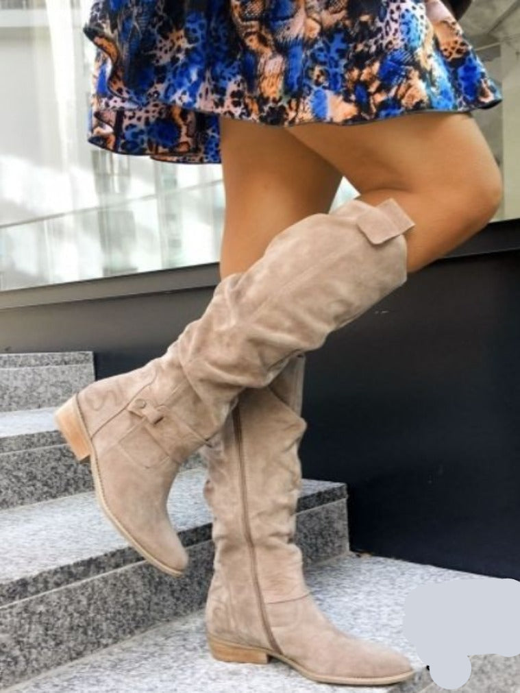 Dameslaarzen Sophie - Lage Hak Casual Stijl - Mode Vibes