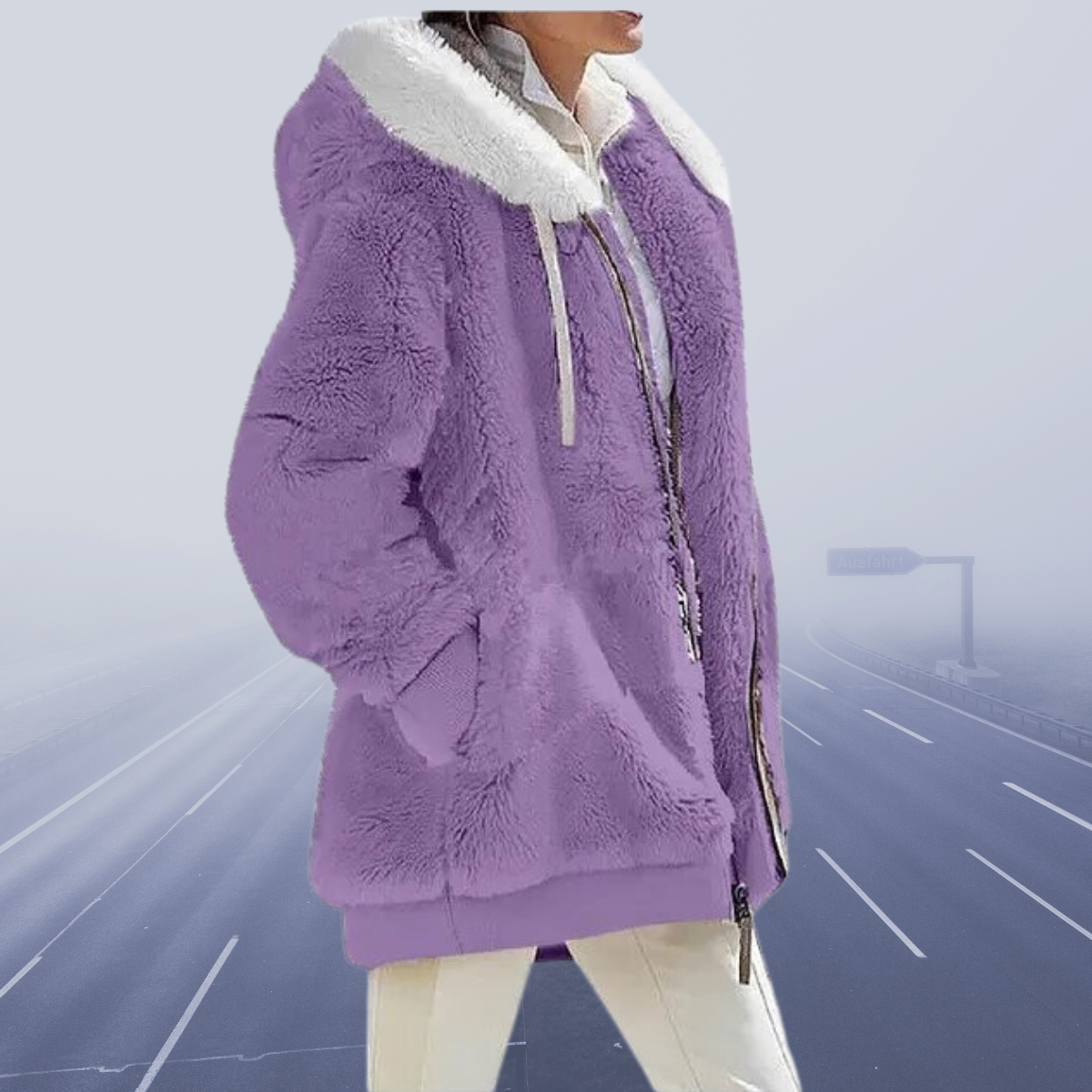 Fleece Vest met Capuchon Zacht en Warm