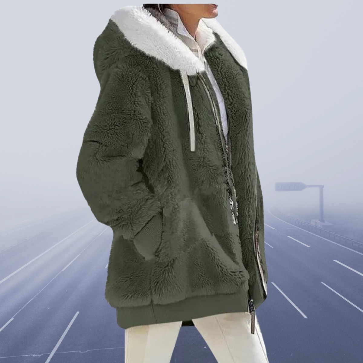 Fleece Vest met Capuchon Zacht en Warm