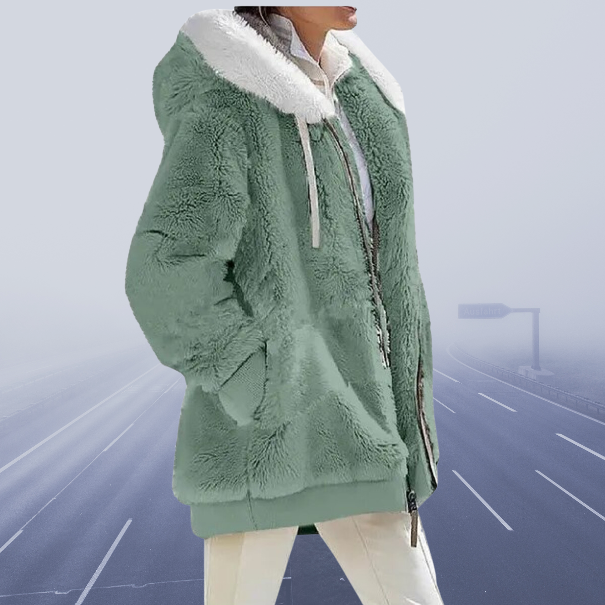 Fleece Vest met Capuchon Zacht en Warm