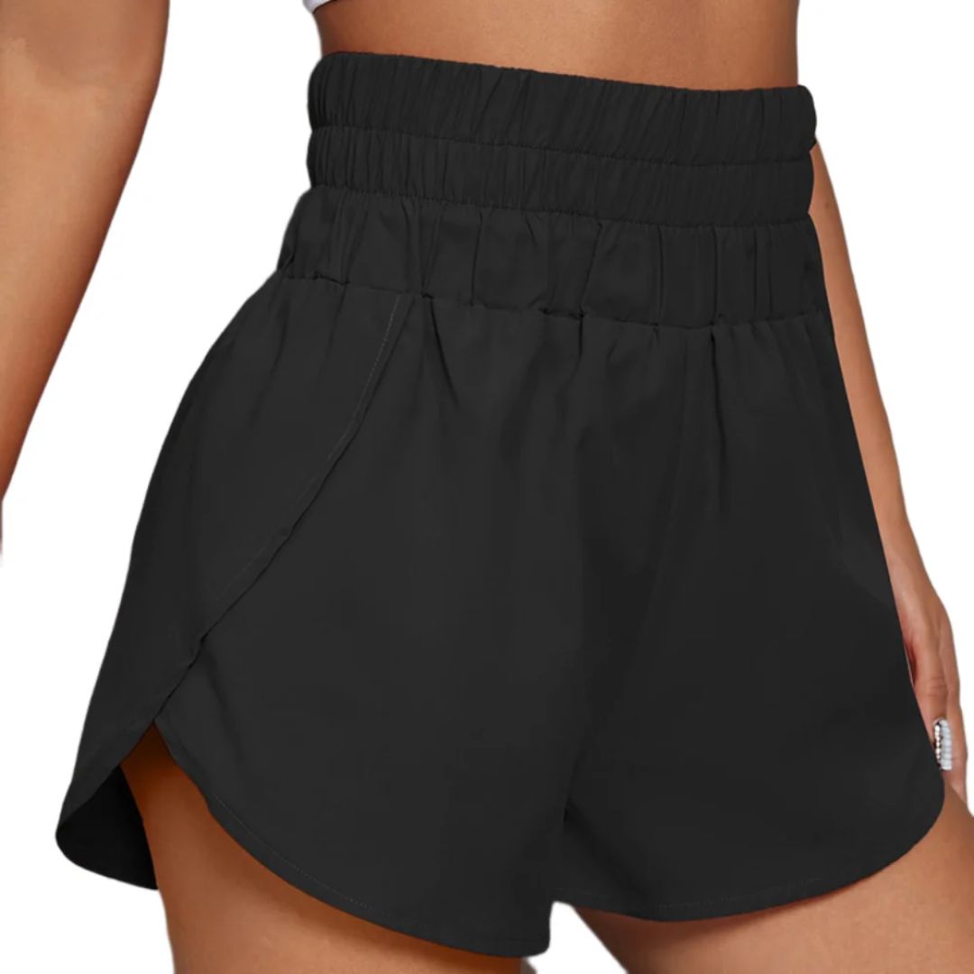 Vrouwen Hardloopshort Elastisch Sportief Casual
