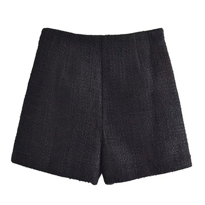 Tweed Short Vintage Stijlvol Korte Broek