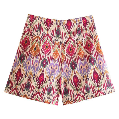 Geknoopte Skort Hoge Taille Zomer Mode