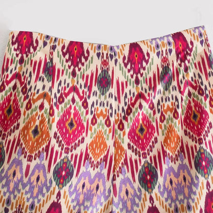 Geknoopte Skort Hoge Taille Zomer Mode