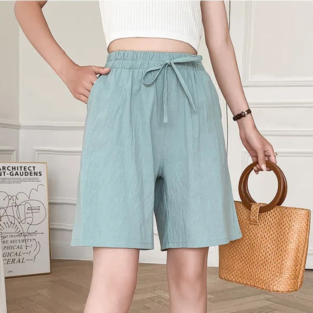Zomershort Vrouw Losse Fit Casual Mode