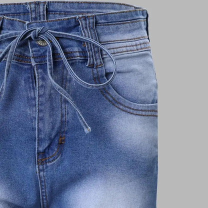 Skinny Jeans Short Hoge Taille voor Vrouw